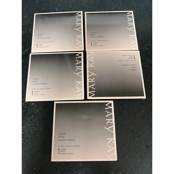 NIB Lot Of 5 Mary Kay Refillable Magnetic Black Mirrored Compact ‎ #017362 - Picture 7 of 7